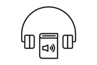 Audio Books Embroidery Design