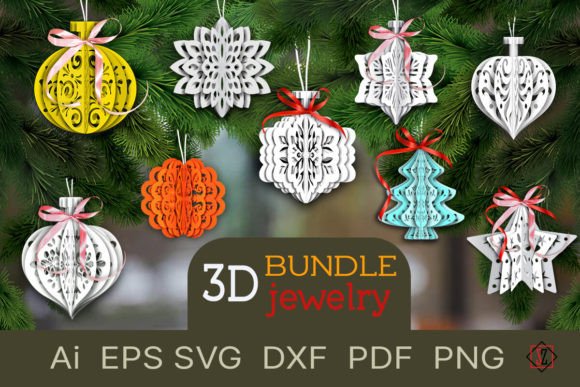 Bandle 3D Ornaments for Handmade Projects