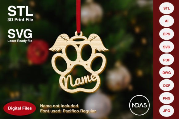 Dog Paw Angel Christmas Decoration Plane Review