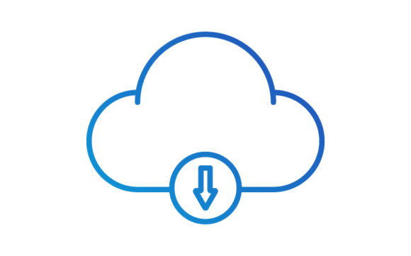 Download Button with Blue Outline