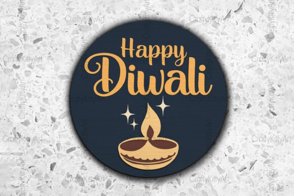 Happy Diwali SVG Sign, 3D Door Hanger Review for Real Projects