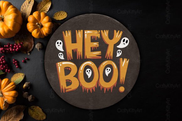 Hey Boo Ghost 3D Halloween Door Sign SVG Review