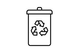 Recycling Bin with Outline Review