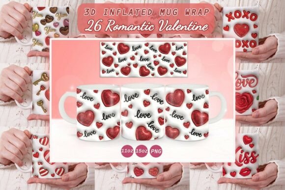 Romantic 3D Inflated Valentine Mug Wrap Bundle Review