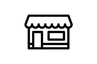 Shop, Store Outline Icon Review